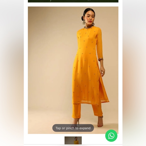 Salwar Suit in yellow - Picture 1 of 1
